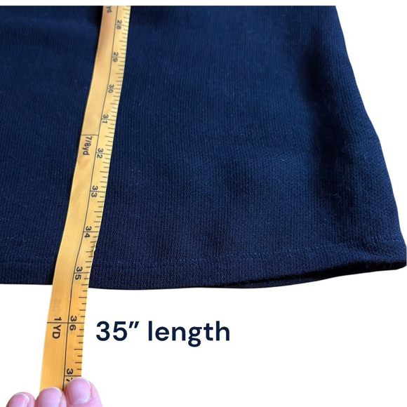 A.P.C. Rue Madame Paris Navy Crepe Dress Pockets, S - Picture 11 of 16